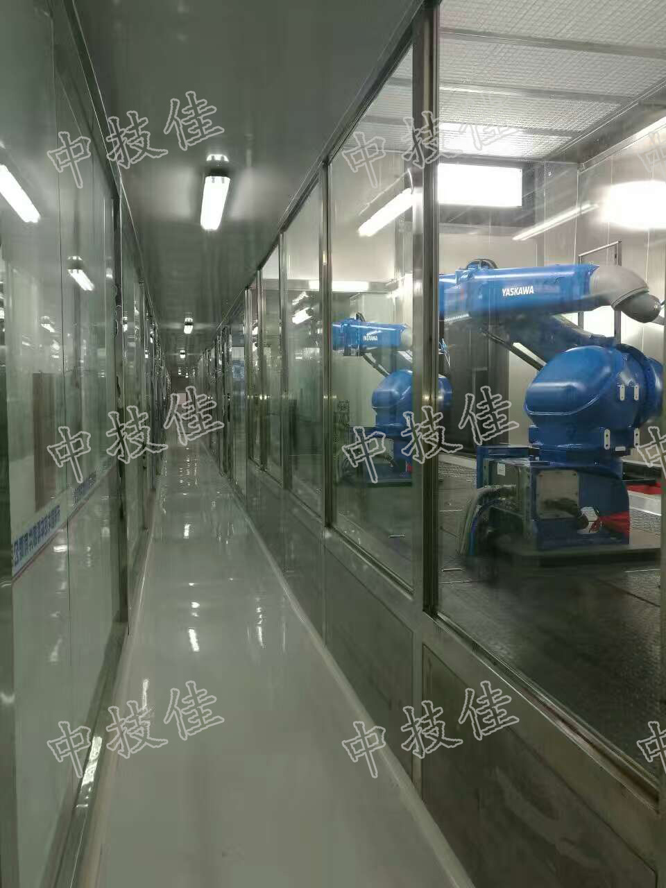 滑橇积放机器人自动追逐喷涂线