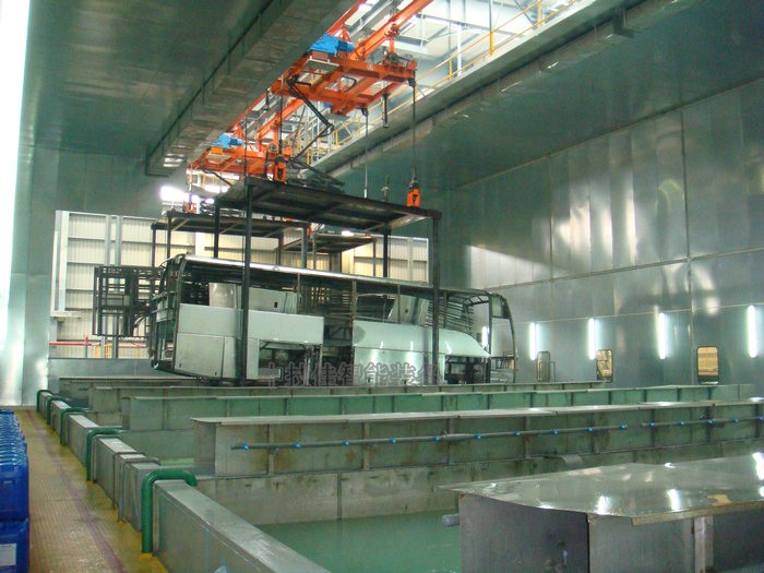 大客车车身涂装双轨输送线